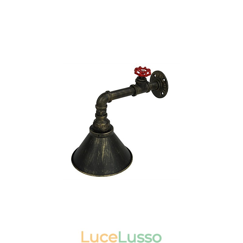 loft Retro Industrial Wall Sconce Ristorante e Bar Lampada da parete in metallo per tubi dell'acqua