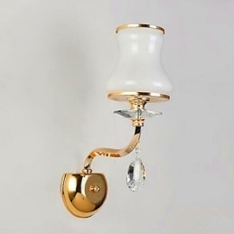Moderna contemporanea elettroplaccata caratteristica per cristallo mini stile protezione degli occhi luce ambientale applique da parete
