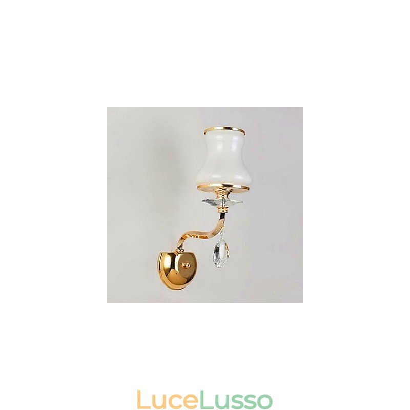 Moderna contemporanea elettroplaccata caratteristica per cristallo mini stile protezione degli occhi luce ambientale applique da parete