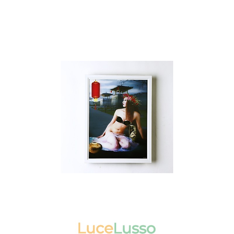 Pittura moderna contemporanea integrata, caratteristica moderna contemporanea per applique da parete con luce ambientale