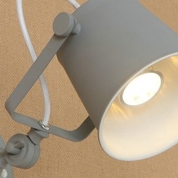 Lampada da parete in acciaio verniciato, decorazione da caffè americano nero opaco, lampada da parete retrò, lampada a spada laser sulla parete
