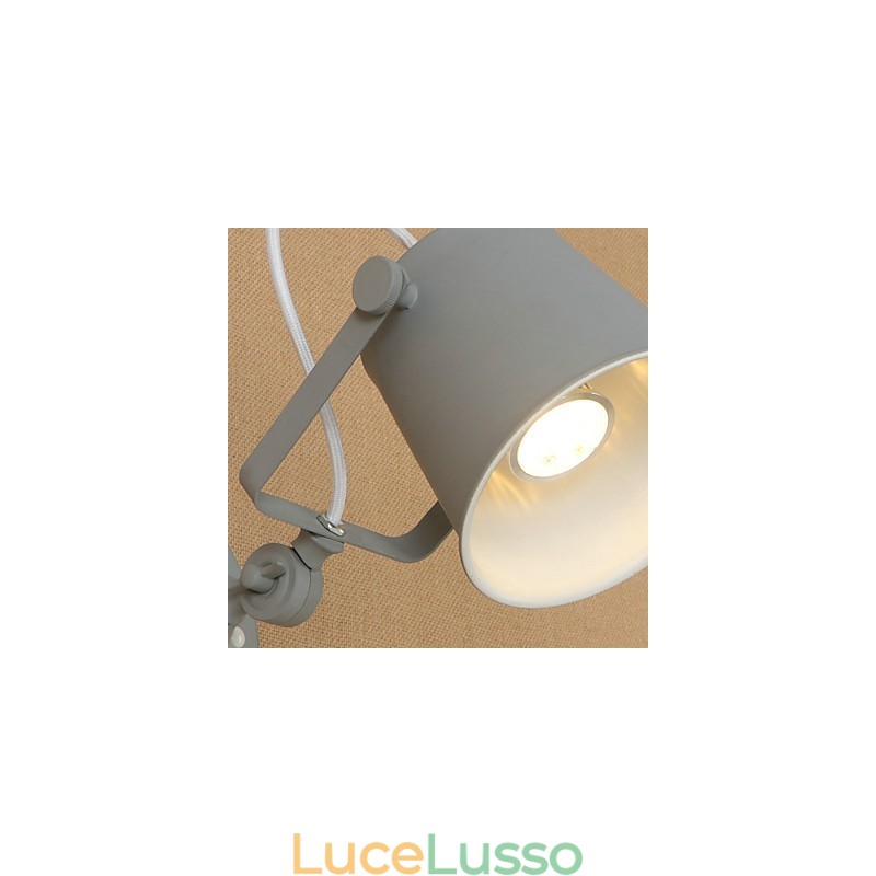 Lampada da parete in acciaio verniciato, decorazione da caffè americano nero opaco, lampada da parete retrò, lampada a spada laser sulla parete