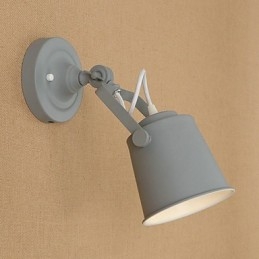 Lampada da parete in acciaio verniciato, decorazione da caffè americano nero opaco, lampada da parete retrò, lampada a spada laser sulla parete