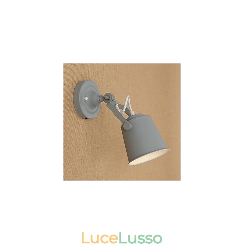 Lampada da parete in acciaio verniciato, decorazione da caffè americano nero opaco, lampada da parete retrò, lampada a spada laser sulla parete