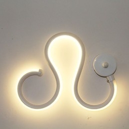 Lampada moderna minimalista Lampada in alluminio Lampada da comodino per camera da letto Decorazione Designer Illuminazione per corridoio a forma di lampade creative per soggiorno