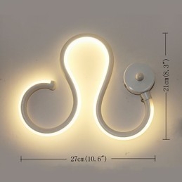 Lampada moderna minimalista Lampada in alluminio Lampada da comodino per camera da letto Decorazione Designer Illuminazione per corridoio a forma di lampade creative per soggiorno