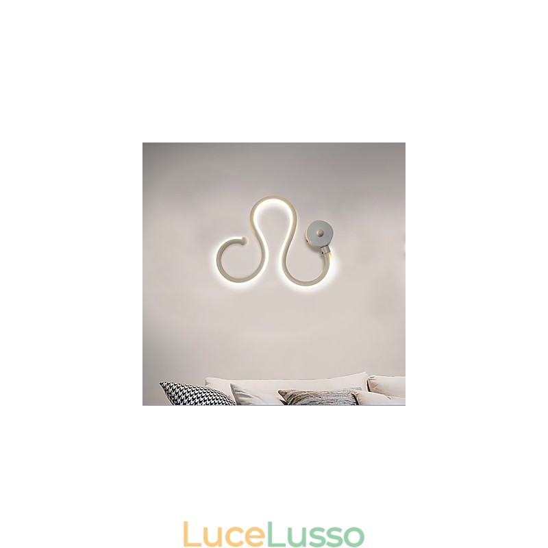 Lampada moderna minimalista Lampada in alluminio Lampada da comodino per camera da letto Decorazione Designer Illuminazione per corridoio a forma di lampade creative per soggiorno