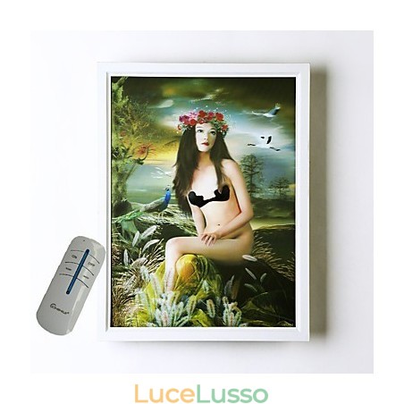 Pittura moderna contemporanea integrata, caratteristica moderna contemporanea per applique da parete con luce ambientale Pittura moderna contemporanea integrata, caratteristica moderna contemporanea per applique da parete con luce ambientale