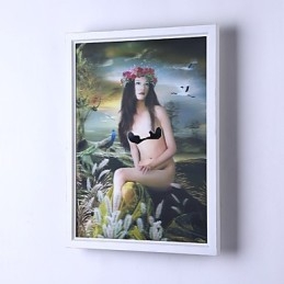 Pittura moderna contemporanea integrata, caratteristica moderna contemporanea per applique da parete con luce ambientale