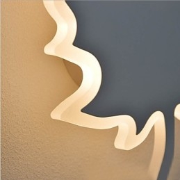 Pittura moderna contemporanea integrata, caratteristica moderna contemporanea per applique da parete con luce ambientale