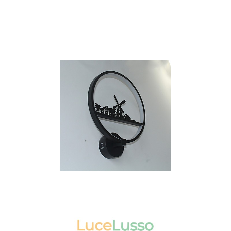 Pittura moderna contemporanea Caratteristica per luci da parete con luce ambientale Lampada da parete