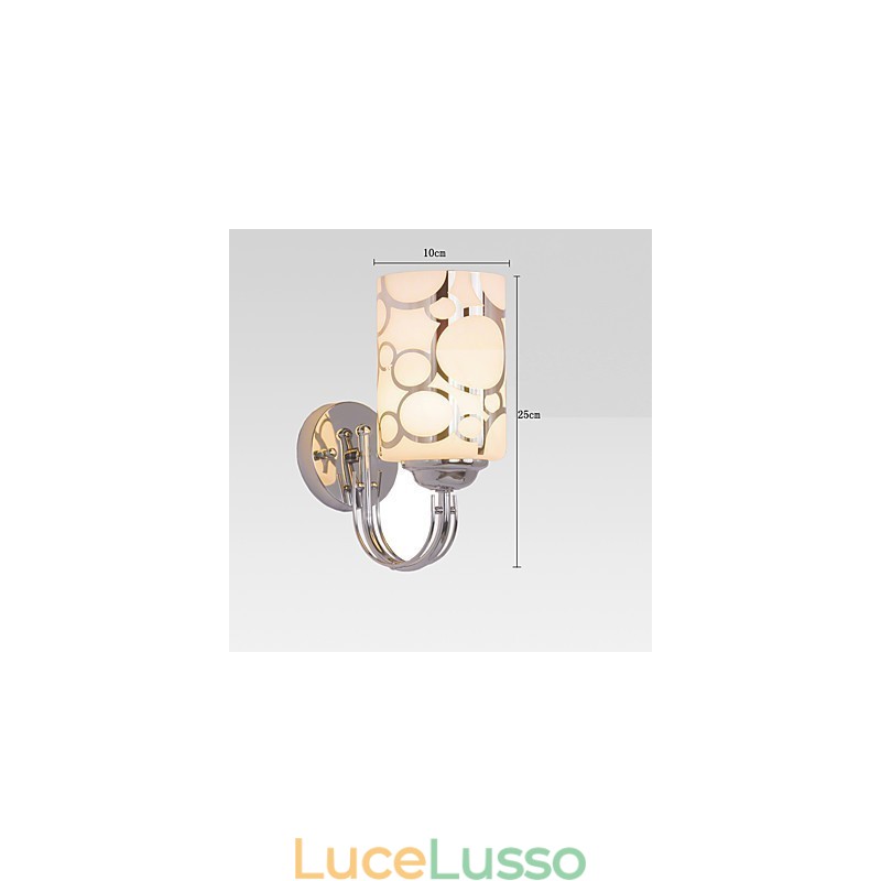 Applique da parete moderna e contemporanea in metallo con montaggio a filo e a soffitto, applique da parete