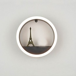 Pittura moderna contemporanea integrata, caratteristica moderna contemporanea per applique da parete con luce ambientale