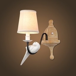 Applique da parete rustiche con luce ambientale, semplice e vintage, con pittura caratteristica