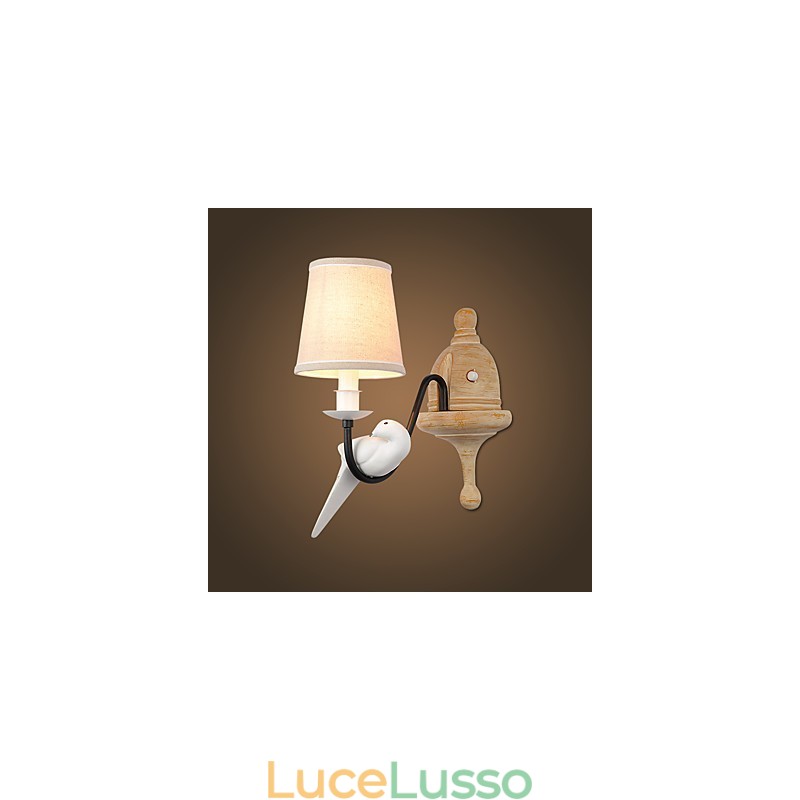 Applique da parete rustiche con luce ambientale, semplice e vintage, con pittura caratteristica