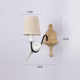 Applique da parete rustiche con luce ambientale, semplice e vintage, con pittura caratteristica