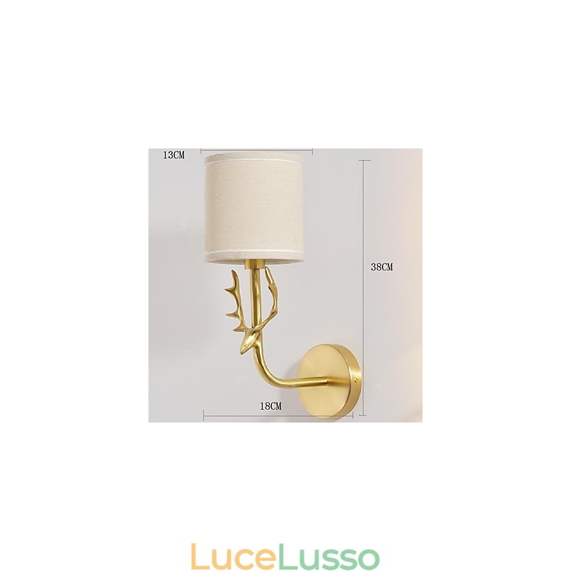 Semplice vintage tradizionale classico in ottone caratteristica per mini stile luce ambientale applique da parete luce da parete