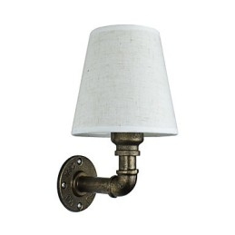Applique da parete rustica in ottone per luce ambientale