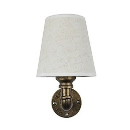 Applique da parete rustica in ottone per luce ambientale