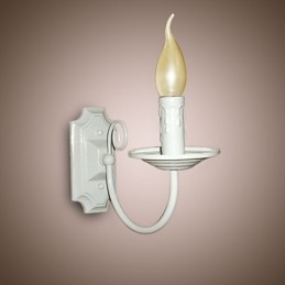 Lampada da parete moderna semplice a candela con testa singola, lampada da comodino per corridoio