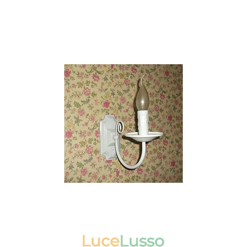 Lampada da parete moderna semplice a candela con testa singola, lampada da comodino per corridoio