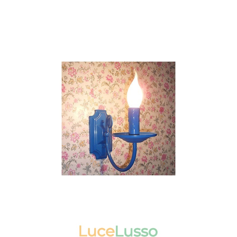 Lampada da parete moderna semplice a candela con testa singola, lampada da comodino per corridoio