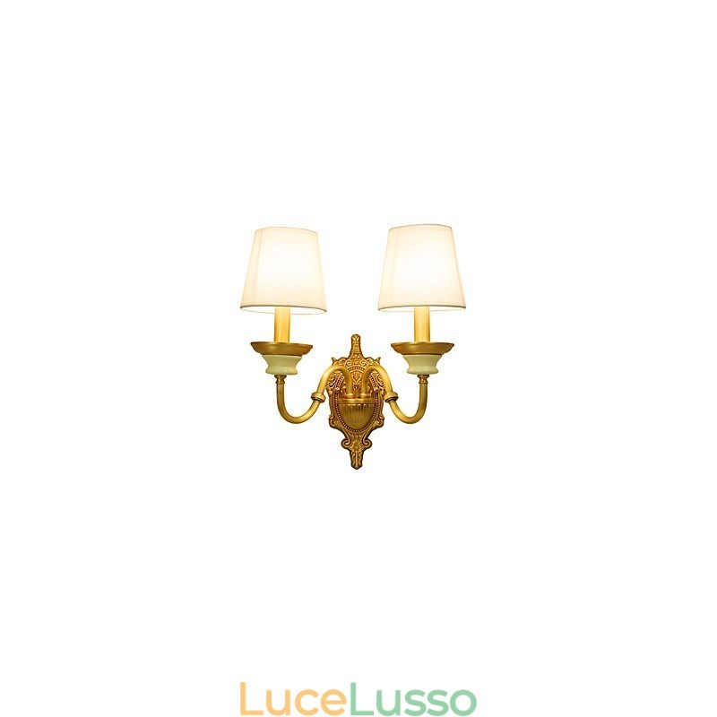 Semplice paese tradizionale classico ottone caratteristica per mini stile applique da parete uplight luce da parete