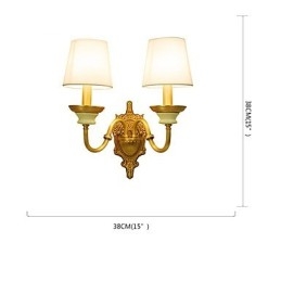Semplice paese tradizionale classico ottone caratteristica per mini stile applique da parete uplight luce da parete