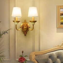 Semplice paese tradizionale classico ottone caratteristica per mini stile applique da parete uplight luce da parete