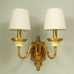 Semplice paese tradizionale classico ottone caratteristica per mini stile applique da parete uplight luce da parete