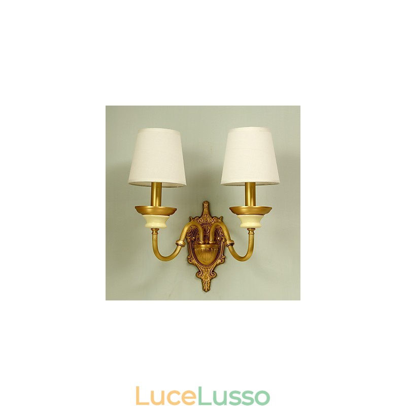 Semplice paese tradizionale classico ottone caratteristica per mini stile applique da parete uplight luce da parete