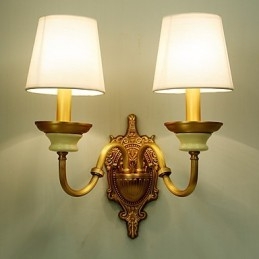 Semplice paese tradizionale classico ottone caratteristica per mini stile applique da parete uplight luce da parete