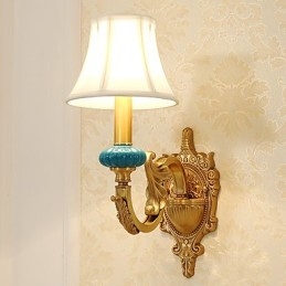 Semplice paese tradizionale classico ottone caratteristica per mini stile uplight applique da parete luce da parete