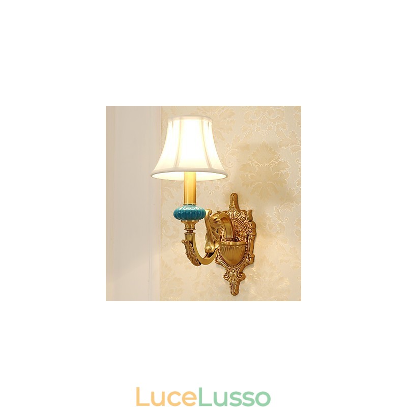 Semplice paese tradizionale classico ottone caratteristica per mini stile uplight applique da parete luce da parete