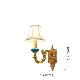 Semplice paese tradizionale classico ottone caratteristica per mini stile uplight applique da parete luce da parete