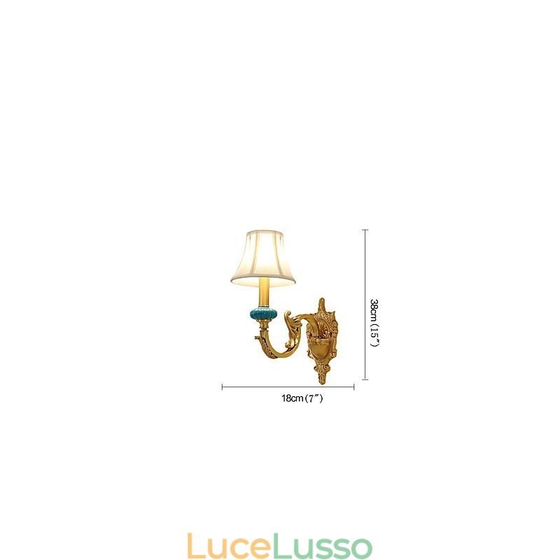 Semplice paese tradizionale classico ottone caratteristica per mini stile uplight applique da parete luce da parete