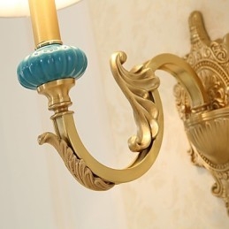Semplice paese tradizionale classico ottone caratteristica per mini stile uplight applique da parete luce da parete