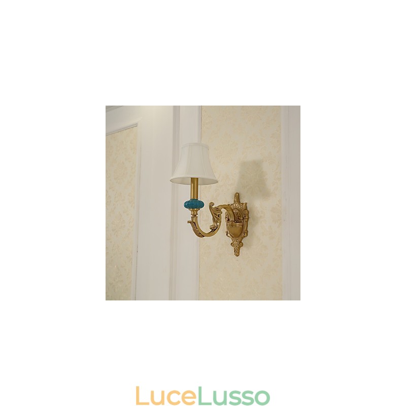 Semplice paese tradizionale classico ottone caratteristica per mini stile uplight applique da parete luce da parete