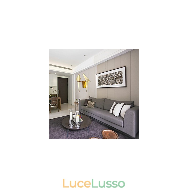 Caratteristica integrata semplice tradizionale classica country gold per luce ambientale in stile mini