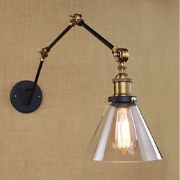 Semplice caratteristica di pittura retrò vintage country per la protezione degli occhi del braccio oscillante Luce ambientale