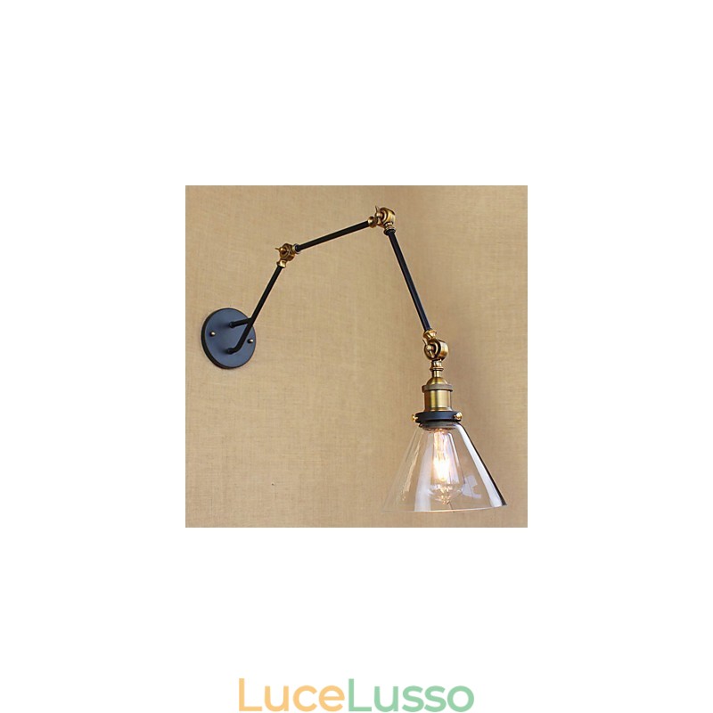 Semplice caratteristica di pittura retrò vintage country per la protezione degli occhi del braccio oscillante Luce ambientale