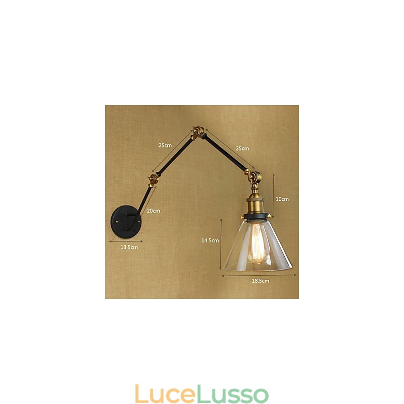 Semplice caratteristica di pittura retrò vintage country per la protezione degli occhi del braccio oscillante Luce ambientale