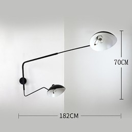 Loft Americano Campagna Stile Industriale Vintage Applique da Parete per la Camera da Letto Mensa Sala Caffè e Bar Decora Lampada da Parete