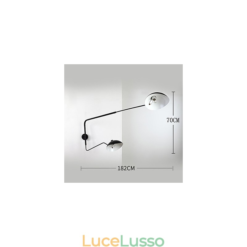 Loft Americano Campagna Stile Industriale Vintage Applique da Parete per la Camera da Letto Mensa Sala Caffè e Bar Decora Lampada da Parete