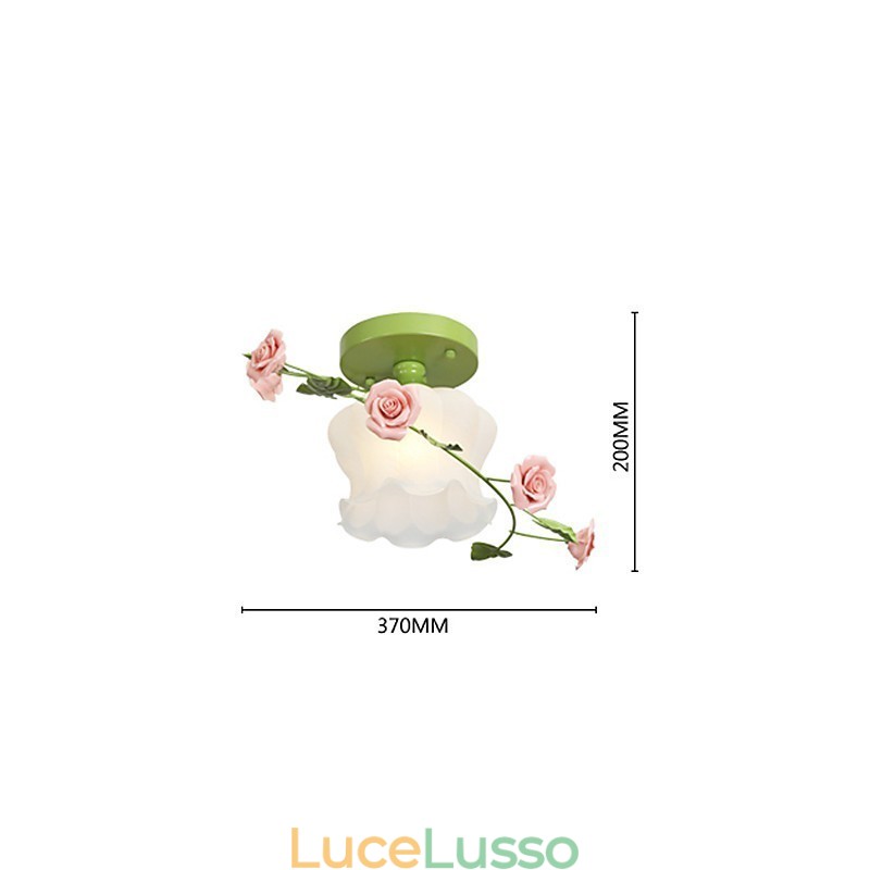San Valentino I fiori e le piante del roseto assorbono la luce della cupola