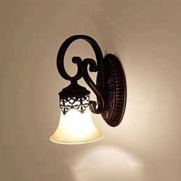 Lampada da parete per hall dell'hotel Lampada da parete europea per camera da letto Lampada da soggiorno creativa Lampada da parete per corridoio retrò Lampada da parete per corridoio retrò