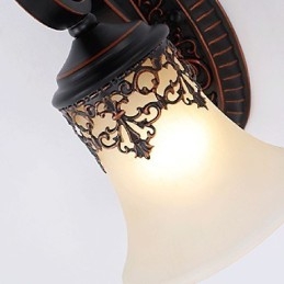 Lampada da parete per hall dell'hotel Lampada da parete europea per camera da letto Lampada da soggiorno creativa Lampada da parete per corridoio retrò Lampada da parete per corridoio retrò