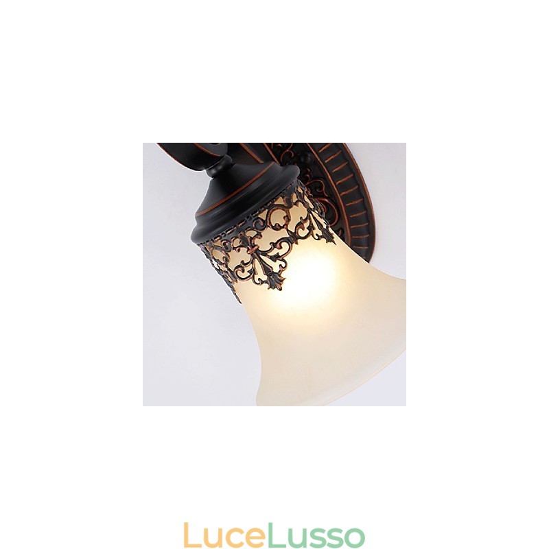 Lampada da parete per hall dell'hotel Lampada da parete europea per camera da letto Lampada da soggiorno creativa Lampada da parete per corridoio retrò Lampada da parete per corridoio retrò