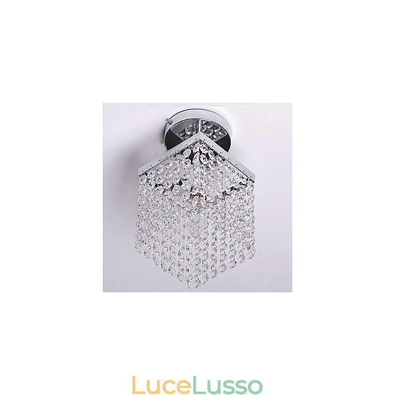Moderno contemporaneo cristallo mini stile dipinto montaggio a filo