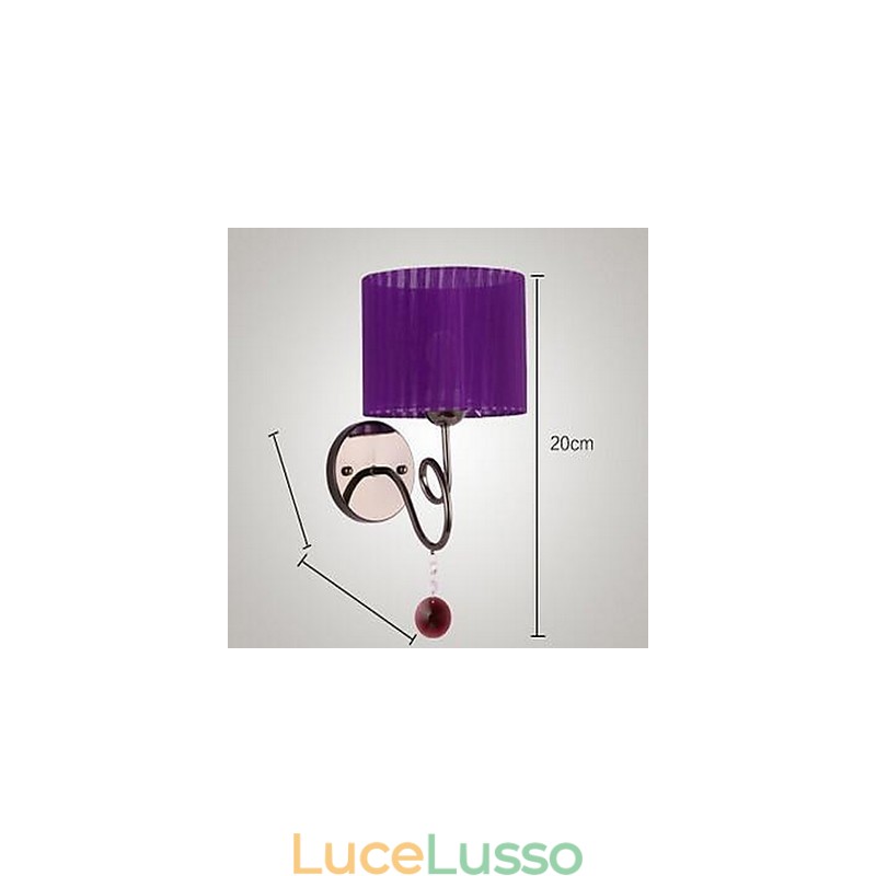 Applique da parete moderne e contemporanee con caratteristica elettroplaccata, luce da parete